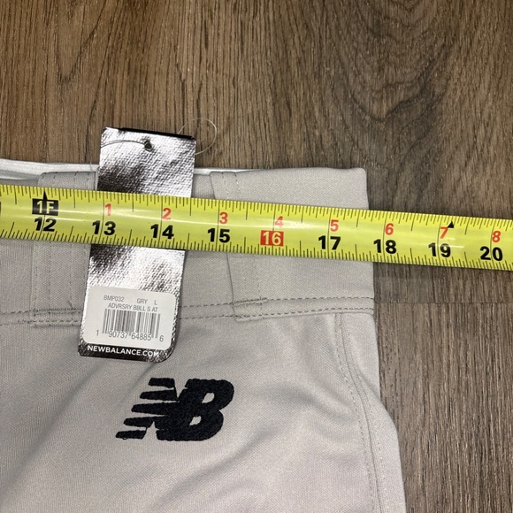 New Balance Gray Mens Large‎ Adversary Baseball Pants BMP032 NWT - Picture 6 of 8